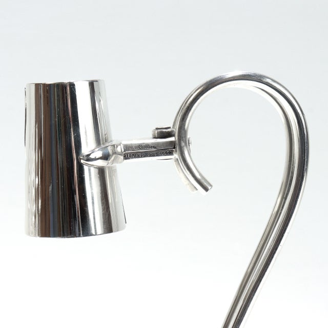 Late 20th Century Mid-Century Modern Cartier Sterling Silver Wine Bottle Holder For Sale - Image 5 of 12