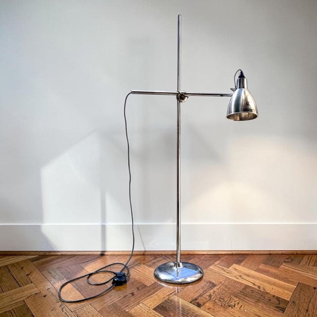 A significant piece of design history, an original floor lamp by paul rimé, appareils électro-médicaux et scientifiques à...
