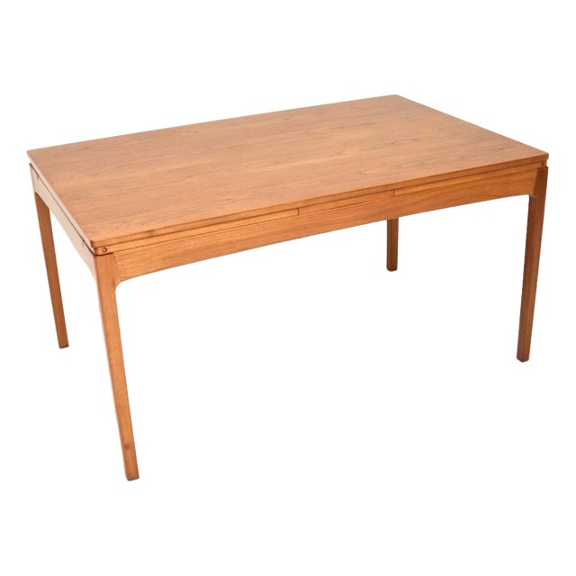 Vintage Danish Extending Dining Table in Teak, 1960s For Sale
