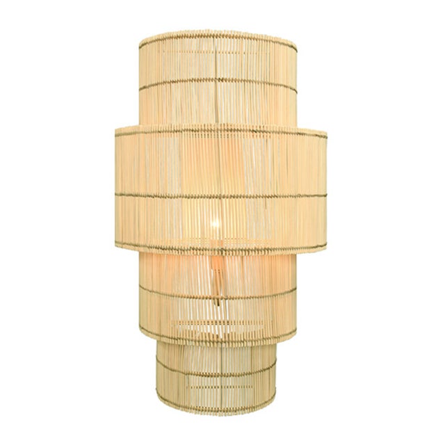 Brand new, special order item. Not vintage. Add a natural touch to your room with Tia Four Tier Wall Sconce. Its four-...