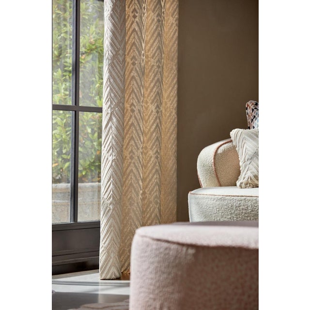 Contemporary Harlequin Thalia Fabric in Pumice - a Sample For Sale - Image 3 of 3