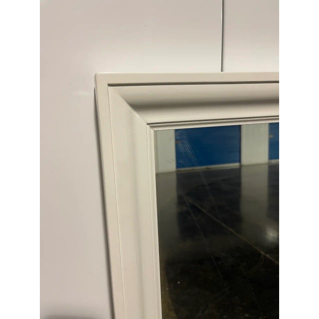 Traditional Custom Dressing Mirror in Dove White For Sale - Image 3 of 8