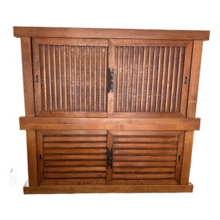 Late 19th Century Japanese Futon Dansu - 2 Piece For Sale