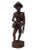Hand Carved Rosewood 25" Asian Fisherman Statue For Sale