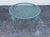 Wrought Iron Outdoor Round Mesh Top Patio Table With Floral Motif For Sale - Image 13 of 17