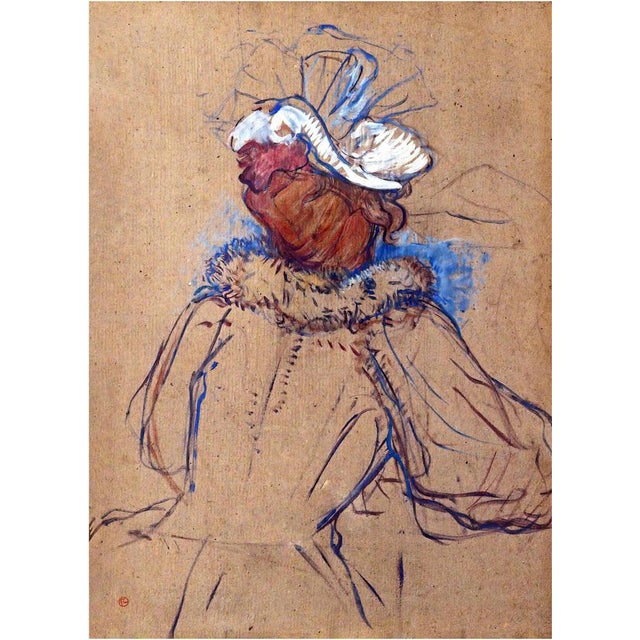 After Henri de Toulouse Lautrec, Red-Haired Woman Seen from Behind, Serigraph For Sale - Image 5 of 5