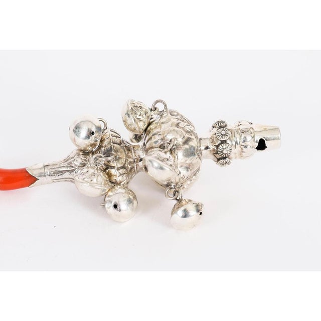Vintage Sterling Silver Baby Rattle, 20th Century For Sale - Image 12 of 15