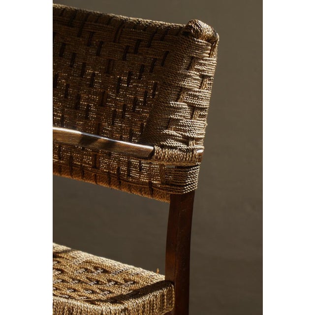 Mid-Century Modern Armchair in Beech and Rope by Erich Dieckmann, 1940s For Sale - Image 14 of 18