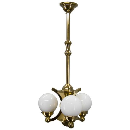 Art Deco Chandelier from Gocar, 1910s For Sale - Image 13 of 13