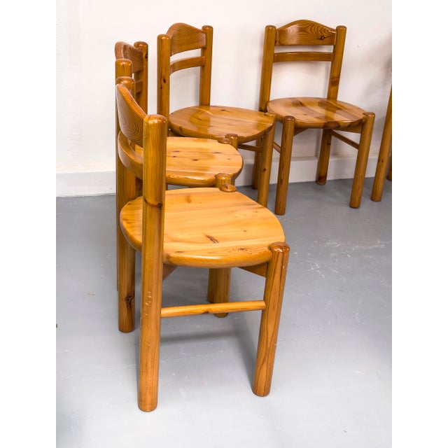 Pine Dining Chairs in the style of Rainer Daumiller, 1970s, Set of 6 For Sale - Image 4 of 18