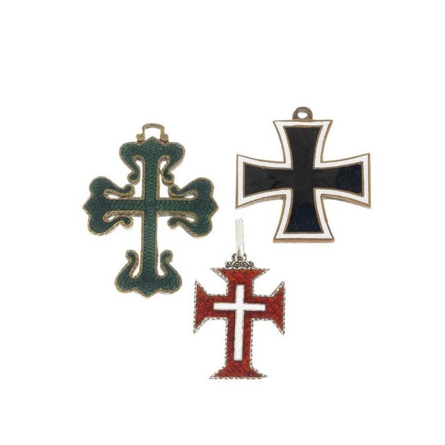 20th Century Military Orders, Set of 3 For Sale - Image 6 of 6