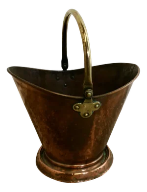 Arts and Crafts Copper Helmet Coal Scuttle, 1890s