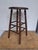 Vintage Wooden Factory Stool For Sale - Image 9 of 9