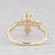 New VS2 Diamond Cross Ring 14k Yellow Gold Size 6.5 For Sale - Image 4 of 8