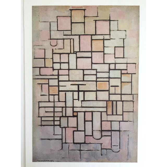 Piet Mondrian Vintage 1970 Modernist Lithograph Print " Composition No. 6 " 1914 For Sale - Image 10 of 13