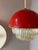 Red Plastic Hanging Lamp For Sale - Image 9 of 11