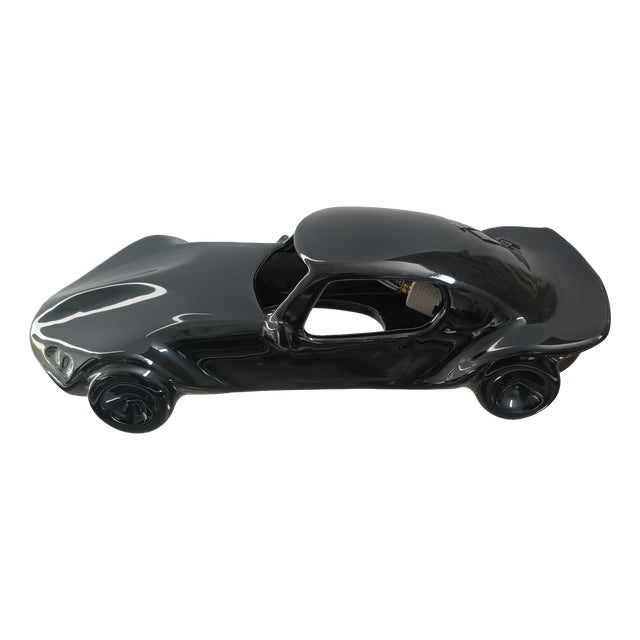 Vintage Ceramic Sports Coupe Lamp, 1970s For Sale