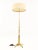 Gerald Thurston for Lightolier Mid Century Brass and Lucite Rocket Floor Lamp Base is 15x15 and the lamp is 51 inches high...