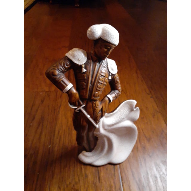 1970s Mid-Century Modern Treasure Craft Ceramic Bullfighter Matador Figurine For Sale - Image 5 of 8