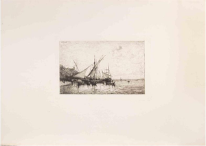 Appian, The Port of Monaco, 1874, Etching