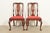 Henkel Harris Queen Anne Solid Mahogany Side Chairs or Dining Chairs, Pair For Sale - Image 13 of 13