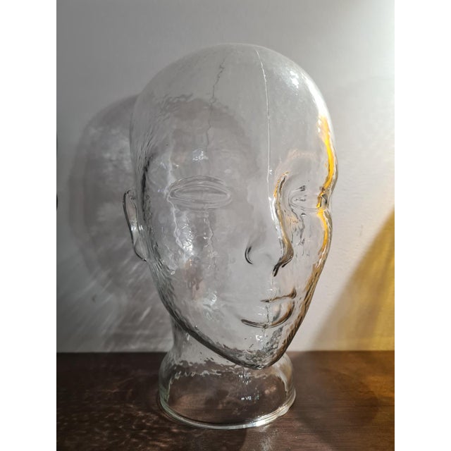 Tinted Glass Display Heads, 1970s, Set of 4 For Sale - Image 10 of 13