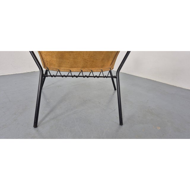 Sueded Balloon Chair by Hans Olsen for Lea Furniture, Denmark, 1950s For Sale - Image 17 of 18