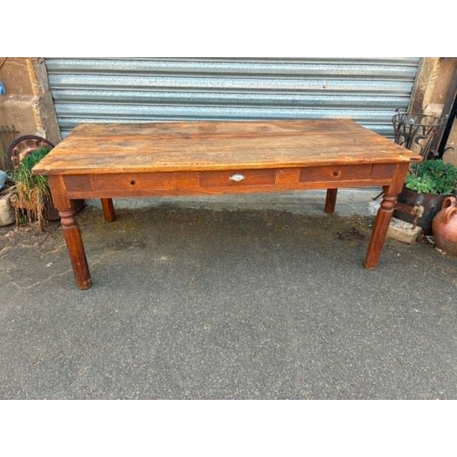 Oak Dining Table, 1960s For Sale - Image 10 of 10