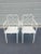 Metal Pair of White Faux Bamboo “Calcutta” Chairs by Brown Jordan For Sale - Image 7 of 18