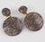 1990s Fabrice Paris Taupe and Silver Resin Dangle Clip Earrings For Sale - Image 5 of 9