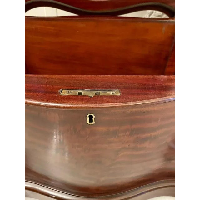 Antique William IV Mahogany Serpentine Shaped Wine Cooler For Sale - Image 14 of 18