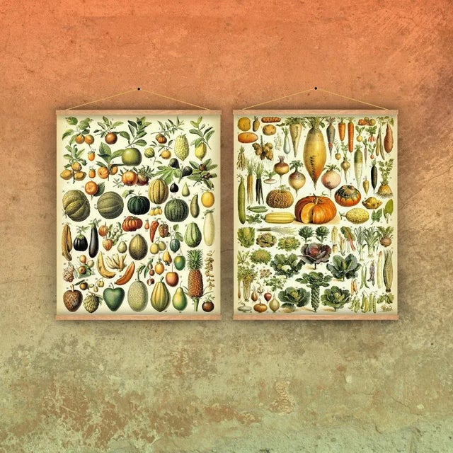 Antique 'Vegetable' Wall Hanging Chairish