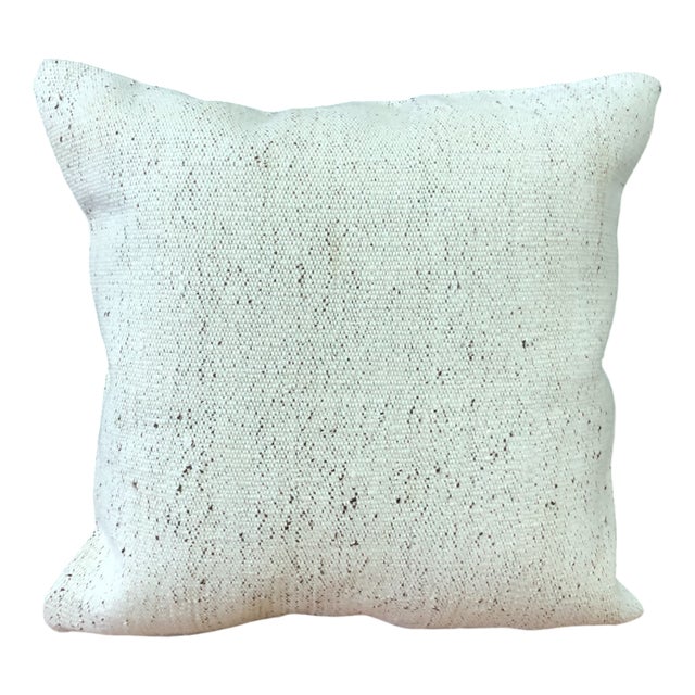 Decorative White Cushion Cover, 1960s For Sale