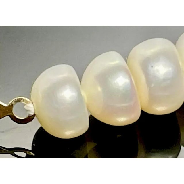 Pearl Bracelet Freshwater 10k Gold by Michael Anthony. For Sale - Image 4 of 6