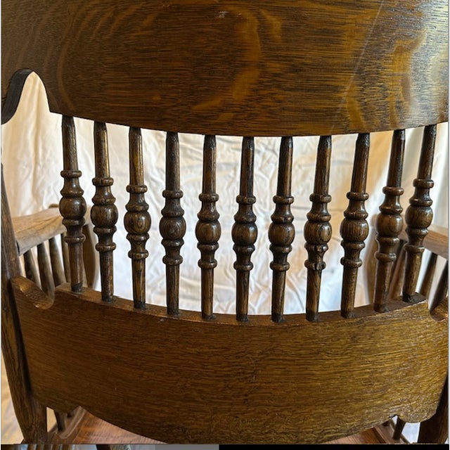 Wood Late 18th Century Victorian Armchair Rocker For Sale - Image 7 of 7