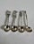 Silver Four Sterling Silver Sugar or Salt Spoons For Sale - Image 8 of 10