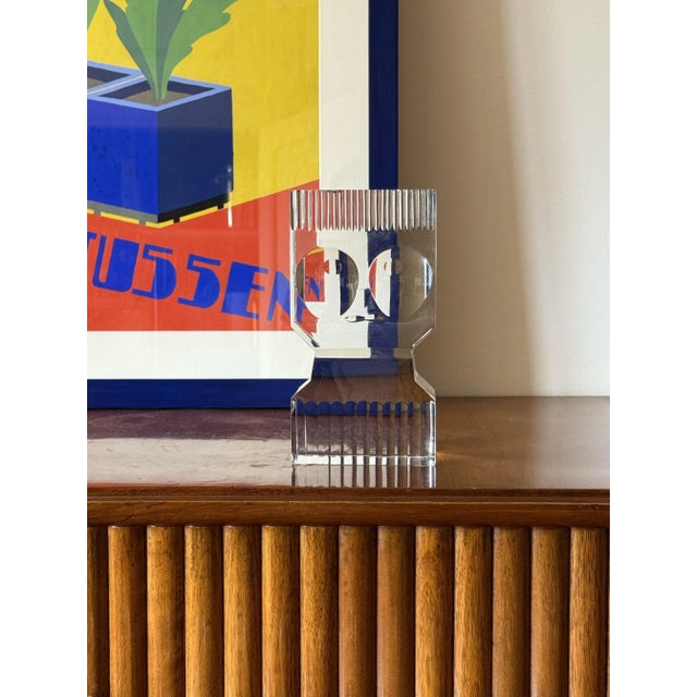 Modern glass sculpture designed by master sven palmqvist (1906-1984) orrefors, sweden 1971 glass artist sven robert...