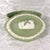 Traditional 1950s Wedgwood Japerware Celedon Oval Covered Trinket Box For Sale - Image 3 of 8