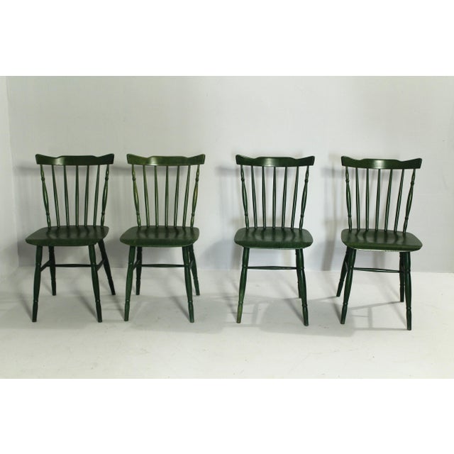 Green Green Chairs from Ton, 1980s, Set of 4 For Sale - Image 8 of 8