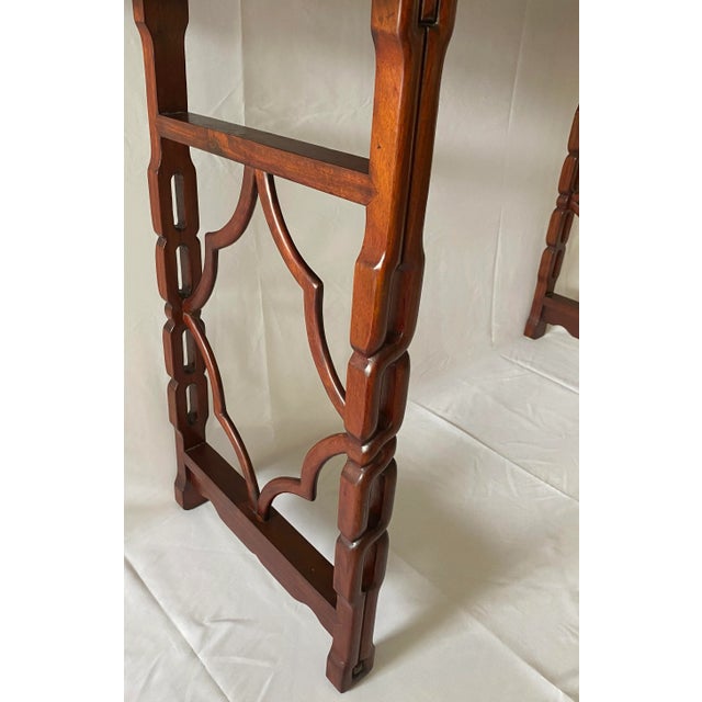 Brown Large Chinese Hand Carved Altar Table or Rosewood Console Table or Entry Table For Sale - Image 8 of 12