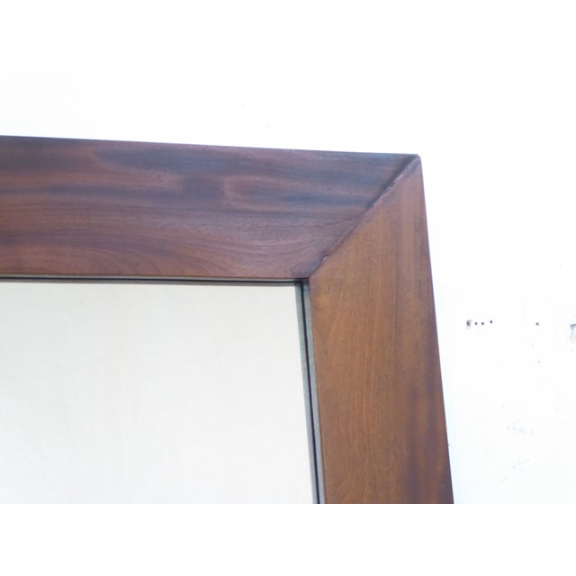 American Vintage Modern Hardwood Mirror For Sale - Image 3 of 5