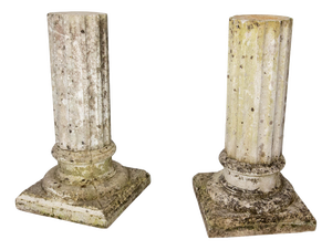 Garden Cement Columns, France, Mid-20th Century, Set of 2