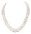 Akoya Pearl Diamond Necklace 14k W Gold 0.66 TCW Certified For Sale