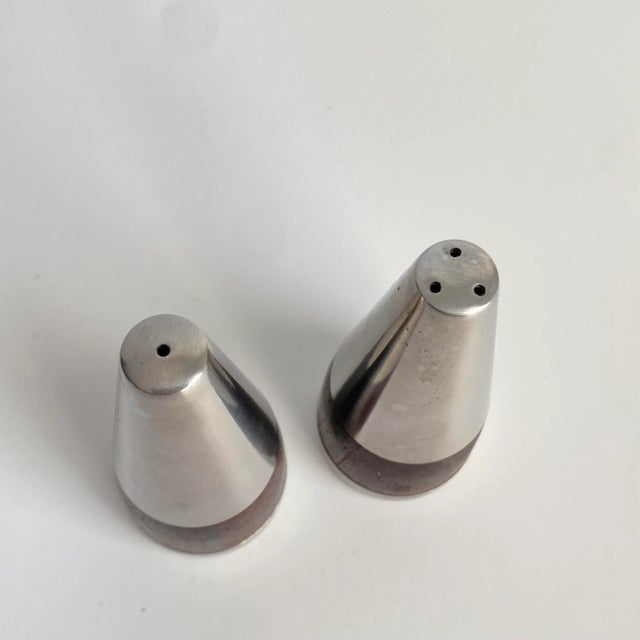 Mid-Century Modern Mid Century Danish Modern 1960s Rosewood & Stainless Steel Lundtofte Salt & Pepper Shakers For Sale - Image 3 of 8