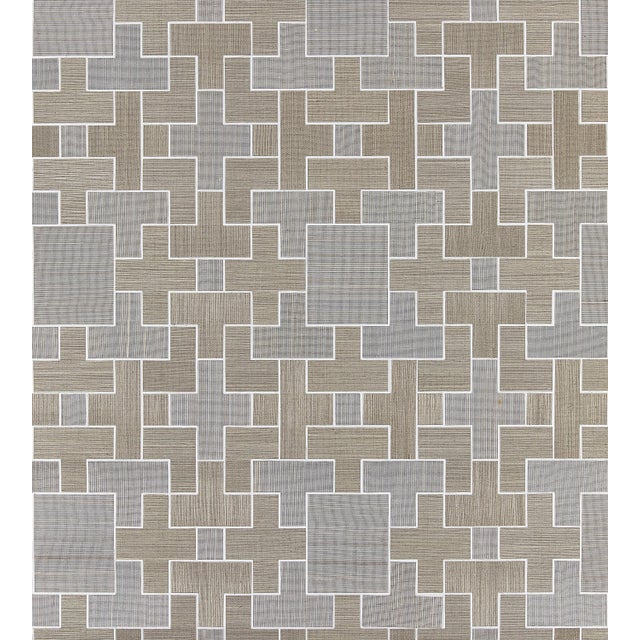Contemporary The House of Scalamandre Allegro Sisal Wallcovering, Dove For Sale - Image 3 of 3