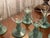 1960s Rare Set of 8 Villeroy & Boch Isabelle Green Wine Glasses For Sale - Image 11 of 11