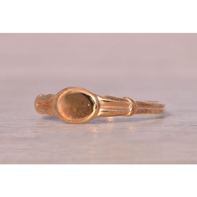 The Baba: Child's Antique Yellow Gold Signet Ring For Sale - Image 4 of 10