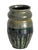 Offered is a vintage studio pottery drip-glazed stoneware vase. It bears an illegible maker's mark and "85" on the bottom....