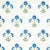 Schumacher Saranda Flower Wallpaper in Royal - 10 Yards For Sale
