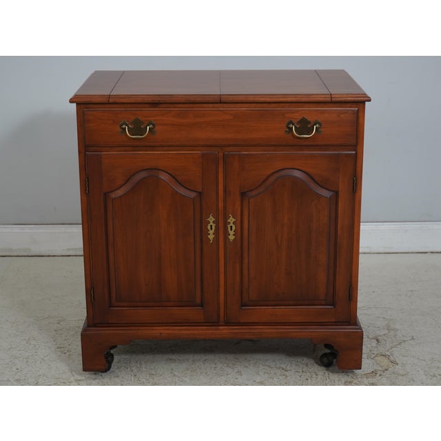 Age: C.1974 Details: Dovetailed Drawer Construction High Quality Construction Raised Panel Doors Solid Brass Hardware On...